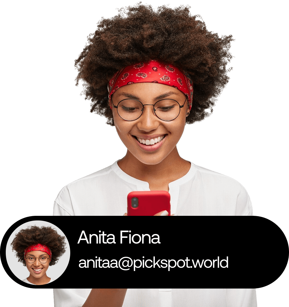 Customer with Pickspot handle